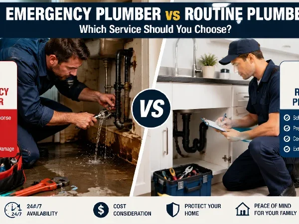 Emergency Plumber vs Routine Plumber