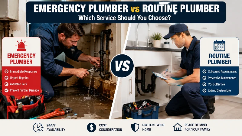 Emergency Plumber vs Routine Plumber